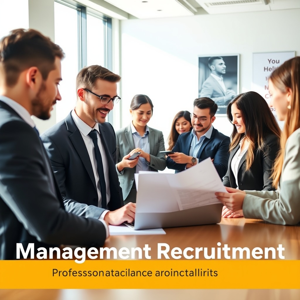 Recruitment professionals at work